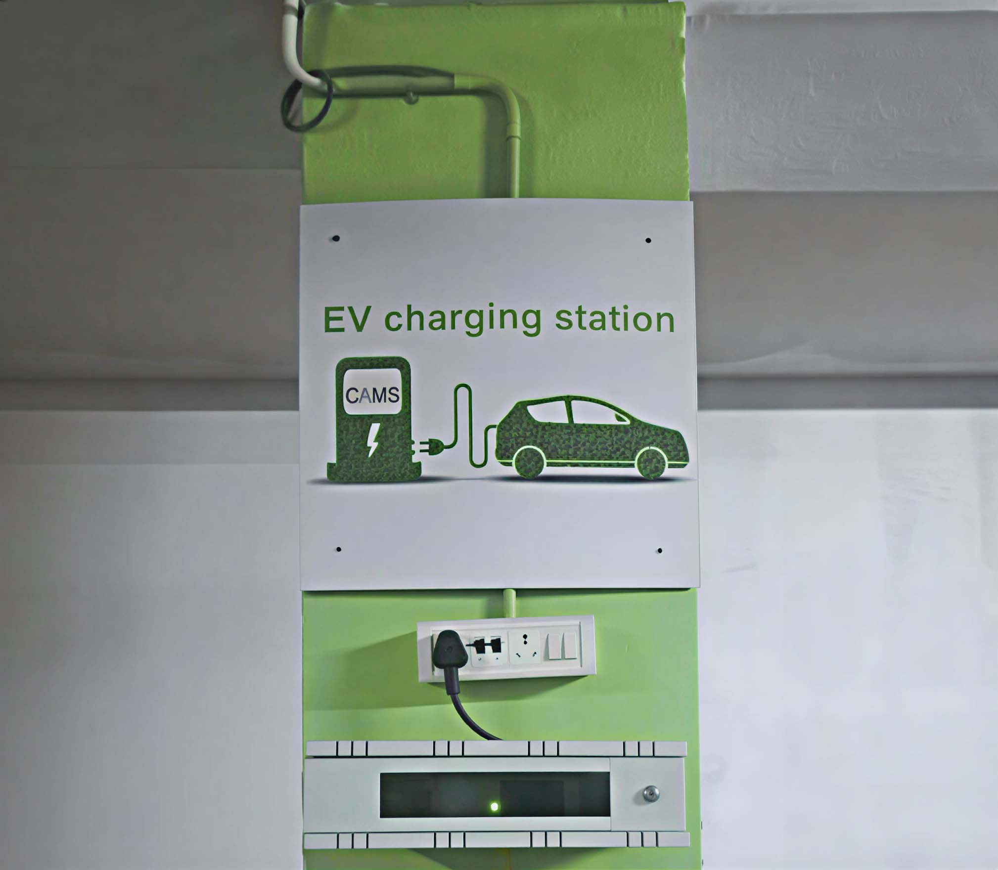EV charging station at CAMS Corporate Office